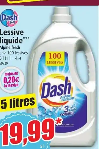 Norma Dash Lessive liquide*** offre