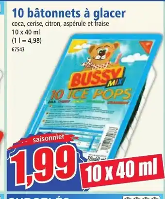 Norma 10 bâtonnets à glacer offre