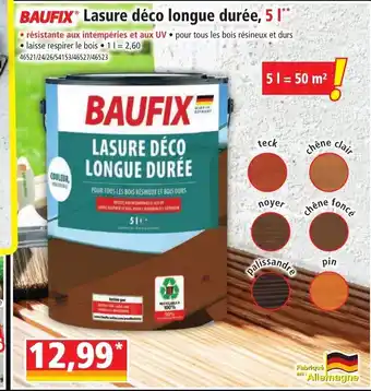 BAUFIX Lasure déco longue durée, 5 l**
