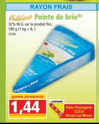 Norma Pointe de brie offre