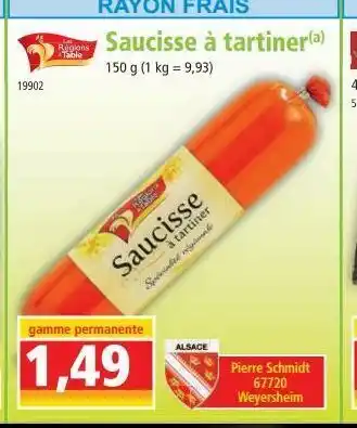 Norma Saucisses à tartiner offre
