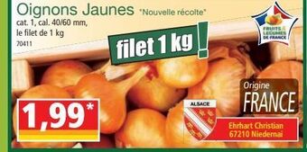 Norma Oignons jaunes offre