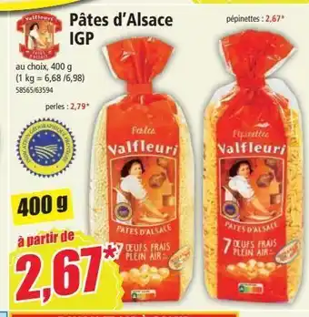 Norma Pâtes d`alsace igp offre