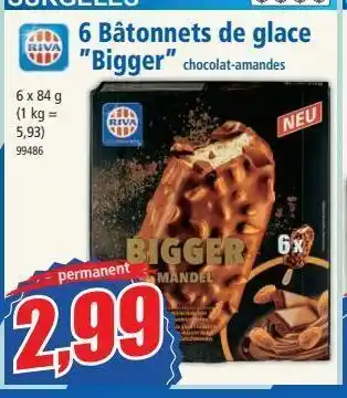 Norma 6 batonnets de glace bigger offre