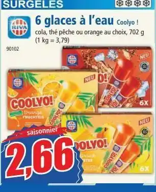 Norma 6 glaces à l`eau offre