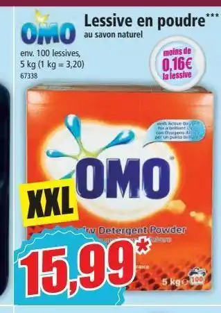 Norma Lessive en poudre omo offre