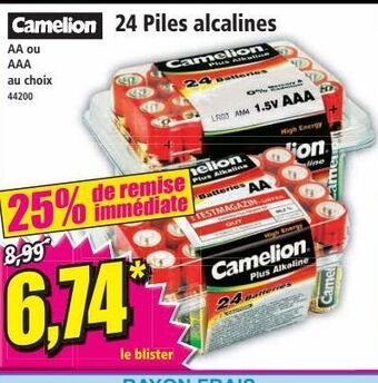 Norma 24 piles alcalines offre