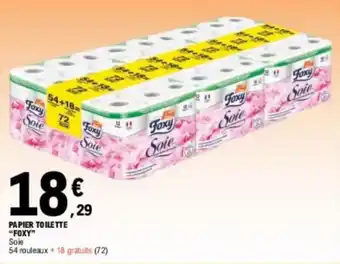E.Leclerc PAPIER TOILETTE "FOXY" offre