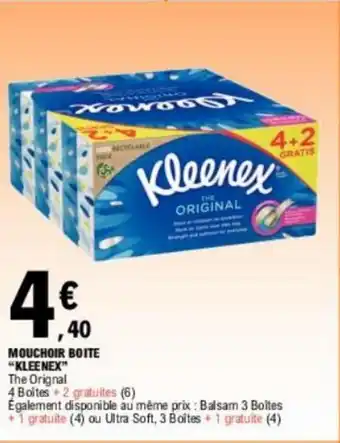E.Leclerc MOUCHOIR BOITE "KLEENEX™ offre
