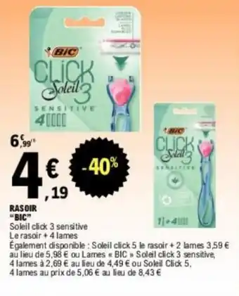 E.Leclerc RASOIR "BIC" offre