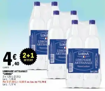 E.Leclerc LIMONADE ARTISANALE "LORINA" offre