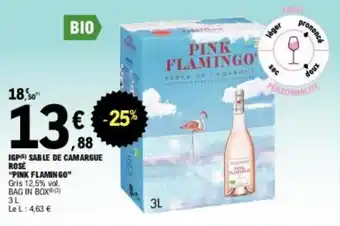 E.Leclerc IGP) SABLE DE CAMARGUE ROSE "PINK FLAMINGO" offre