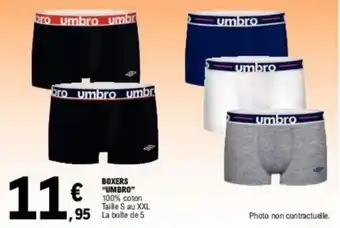 E.Leclerc BOXERS "UMBRO" offre