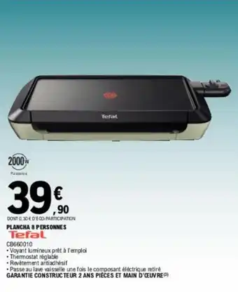 E.Leclerc PLANCHA 8 PERSONNES Tefal offre