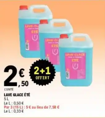 E.Leclerc LAVE GLACE ÉTÉ offre