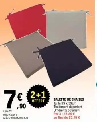 E.Leclerc GALETTE DE CHAISES offre