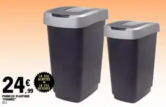 E.Leclerc POUBELLE PLASTIQUE "FRANDIS" 50 L offre