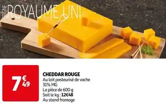 Auchan CHEDDAR ROUGE offre