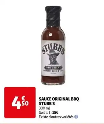 SAUCE ORIGINAL BBQ STUBB'S