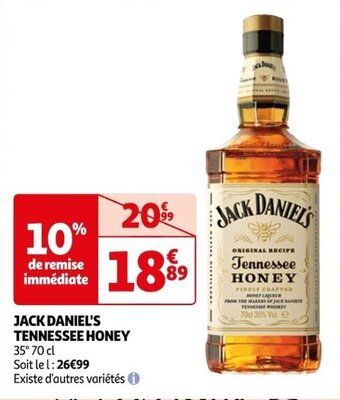 Auchan JACK DANIEL'S TENNESSEE HONEY offre