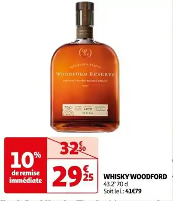 Auchan WHISKY WOODFORD offre