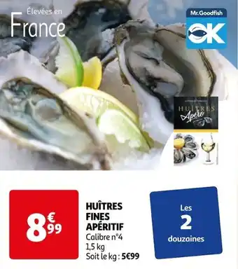 Auchan HUÎTRES FINES APÉRITIF offre