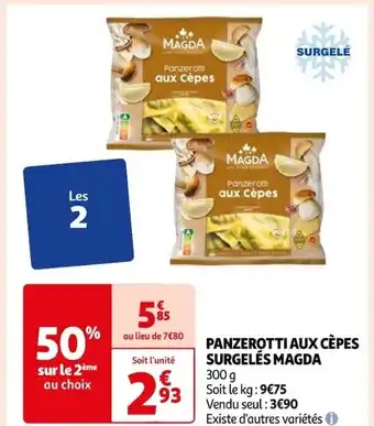 Auchan PANZEROTTI AUX CÈPES SURGELÉS MAGDA 300 g offre