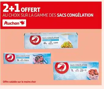 Auchan AU CHOIX SUR LA GAMME DES SACS CONGÉLATION offre