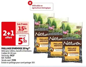 Auchan PAILLAGE D'ARDOISE 20 kg(3) offre