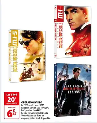 Auchan OPÉRATION VIDÉO offre