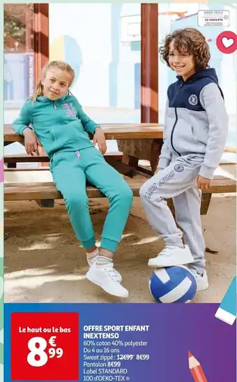 Auchan OFFRE SPORT ENFANT INEXTENSO offre