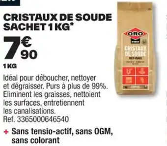 CRISTAUX DE SOUDE SACHET 1 KG*