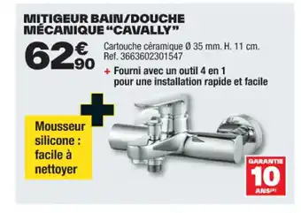 Brico Dépôt MITIGEUR BAIN/DOUCHE MÉCANIQUE "CAVALLY" offre