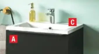 Brico Dépôt C PLAN VASQUE CERAMIQUE L.50 CM "NAPOLD" offre