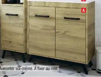 Brico Dépôt A MEUBLE SOUS VASQUE EFFET BOIS "LADOGA" offre