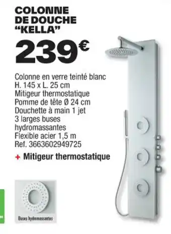 Brico Dépôt COLONNE DE DOUCHE "KELLA" offre