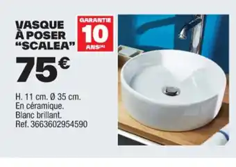 Brico Dépôt VASQUE A POSER "SCALEA" ANSTAL offre