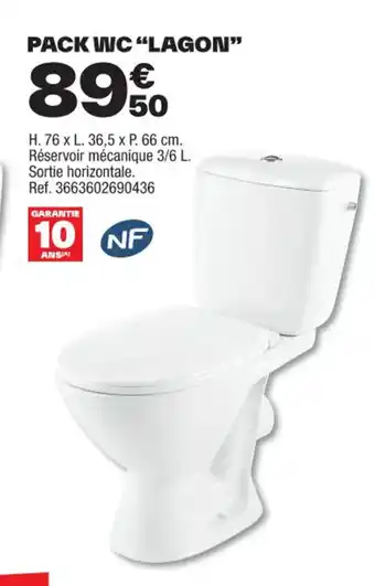 Brico Dépôt PACK WC "LAGON" offre
