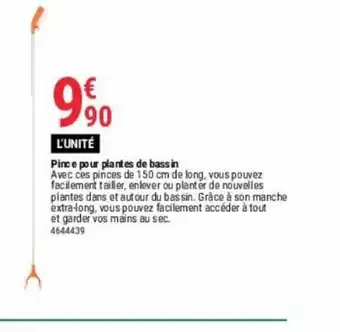 Gamm vert Pince pour plantes de bass in offre