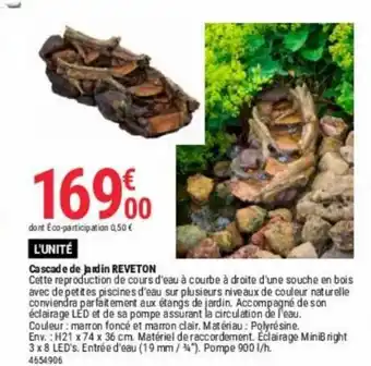Gamm vert Cascade de jardin REVETON offre
