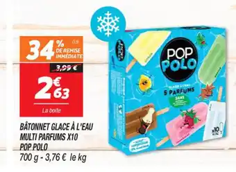 Netto BÂTONNET GLACE À L'EAU MULTI PARFUMS X10 offre