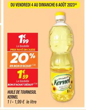 Netto HUILE DE TOURNESOL KERNEL offre
