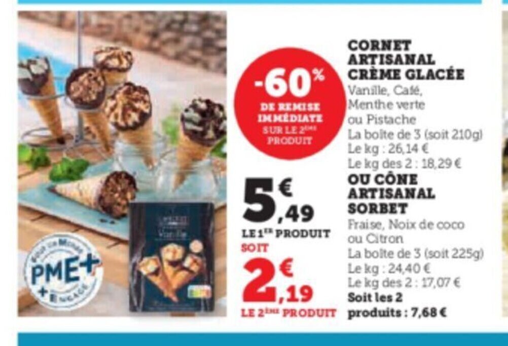 Promo ARTISANAL CREME GLACÉE chez U Express