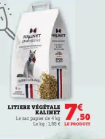 U Express LITIERE VÉGÉTALE KALINET offre