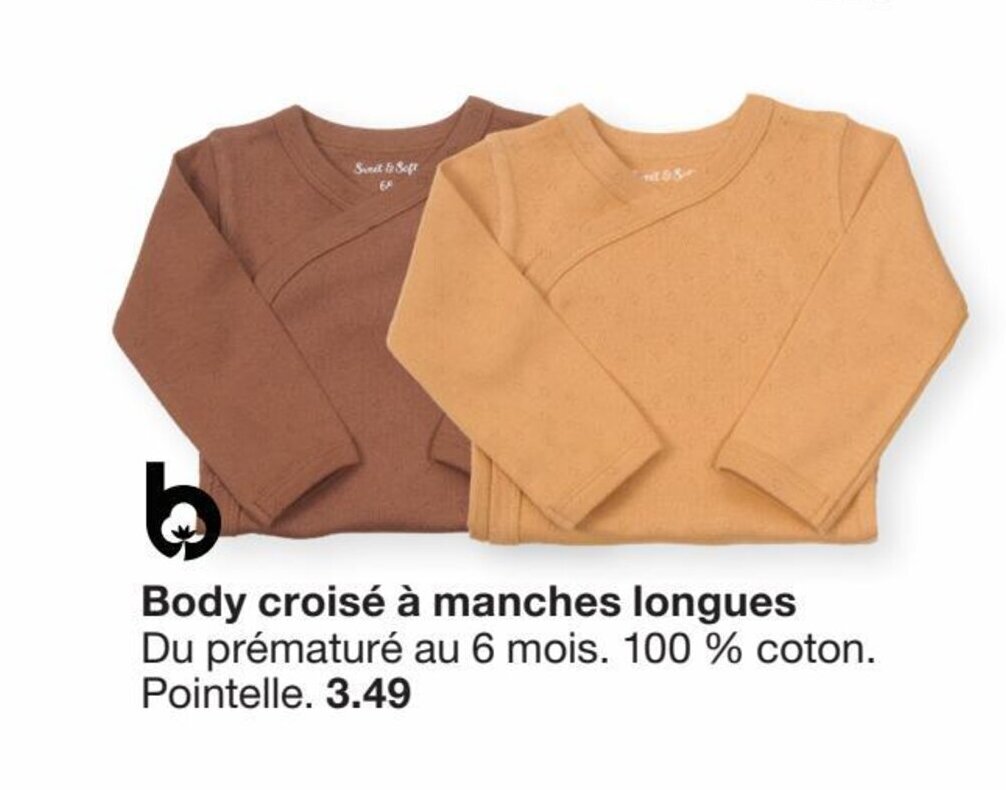 Body croisé best sale 6 mois