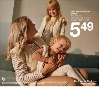 Zeeman Gilet sans manches enfant offre