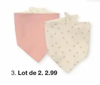 Lot de 2 bavoirs