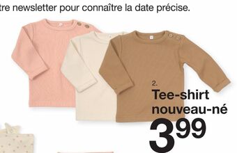 Zeeman T-shirt nouveau-né offre