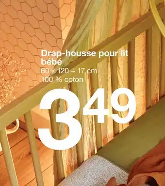 Zeeman Drap housse pour lit bébé offre