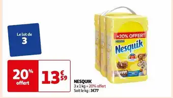 Auchan Nesquik offre